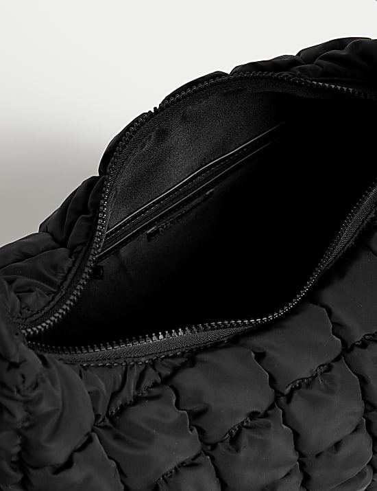 Nylon Quilted Shoulder Bag