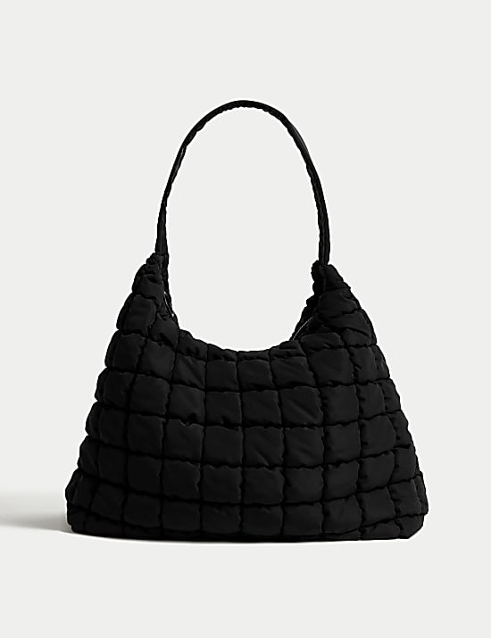 Nylon Quilted Shoulder Bag
