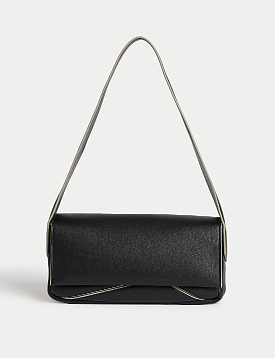 Faux Leather Shoulder Bag