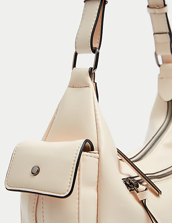 Sac utilitaire en similicuir &agrave; bandouli&egrave;re