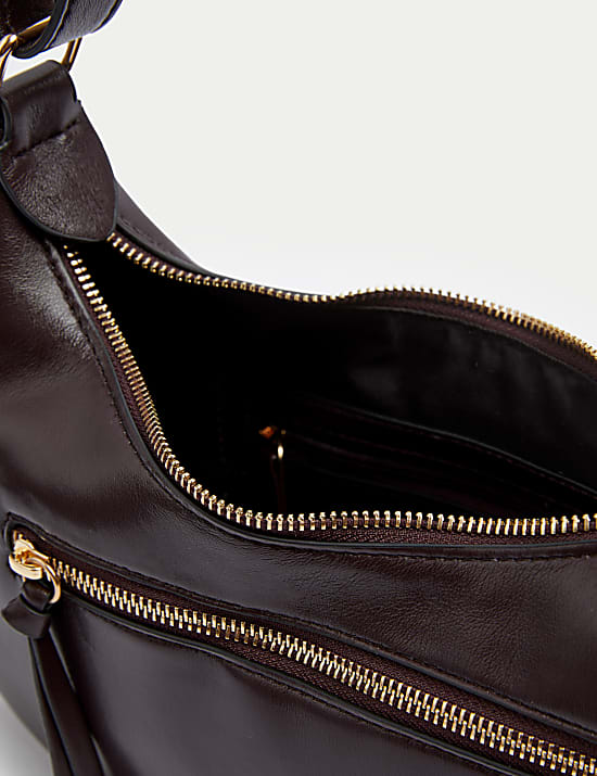 Faux Leather Utility Shoulder Bag