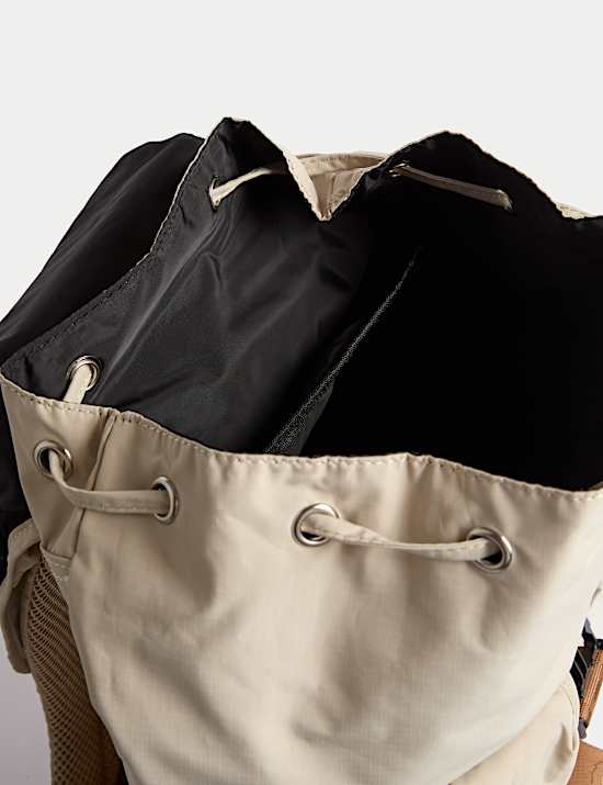 Multi Pocket Drawstring Backpack