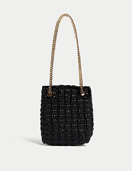 Quilted Chain Strap Shoulder Grab Bag