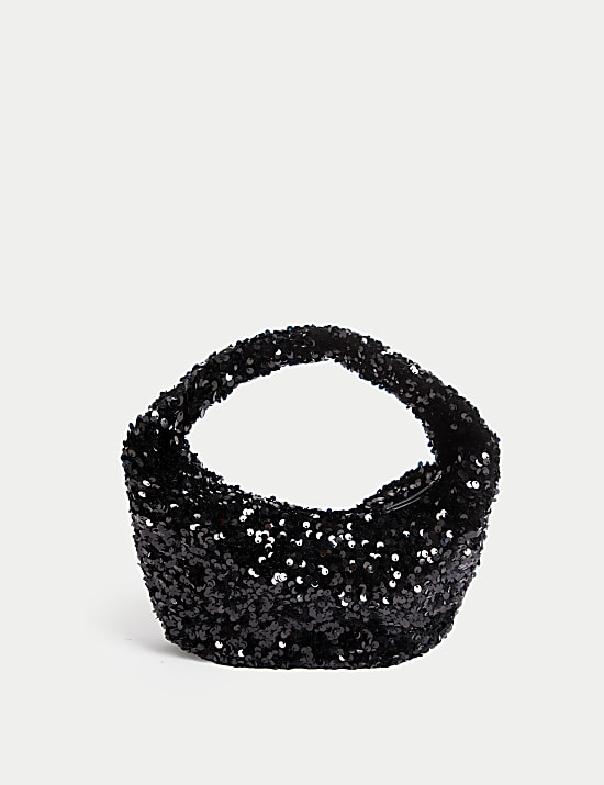 Sequin Top Handle Grab Bag