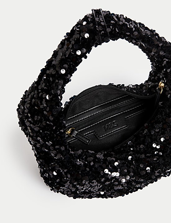 Sequin Top Handle Grab Bag