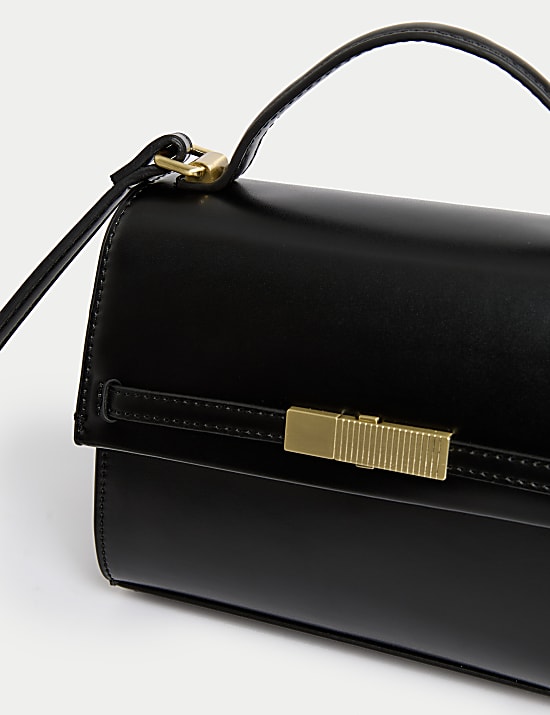 Faux Leather Cross Body Bag