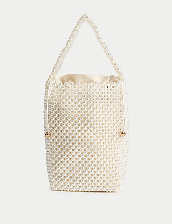 Beaded Drawstring Grab Bag