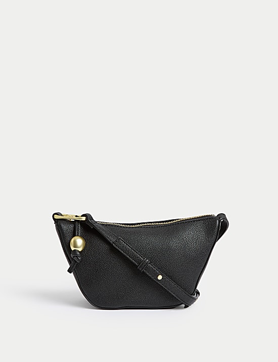 Faux Leather Mini Cross Body Bag