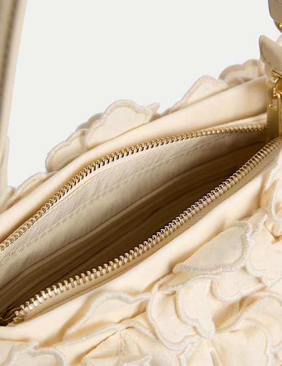 Cotton Rich Embroidered Shoulder Bag