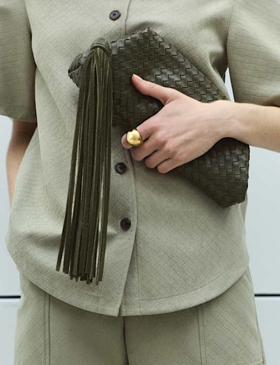 Woven Clutch Bag