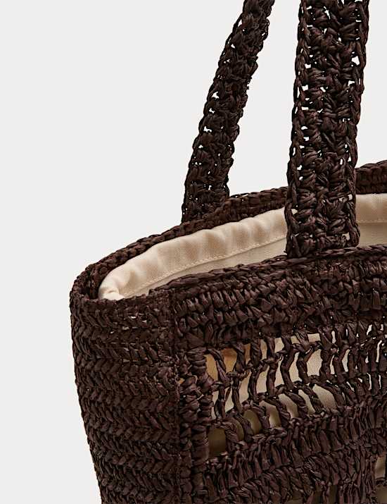 Słomkowa torba tote