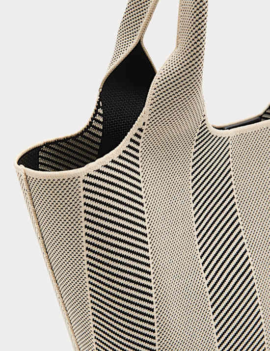 Flyknit Striped Top Handle Grab Bag