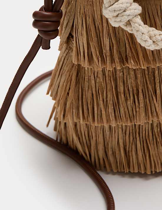 Fringed Basket Bag