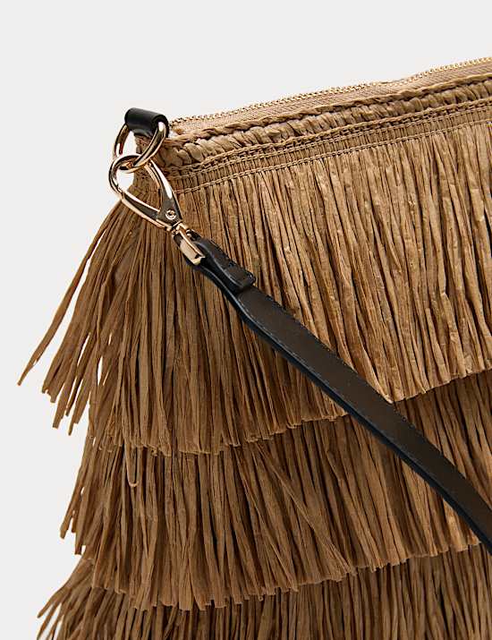 Fringed Clutch Bag