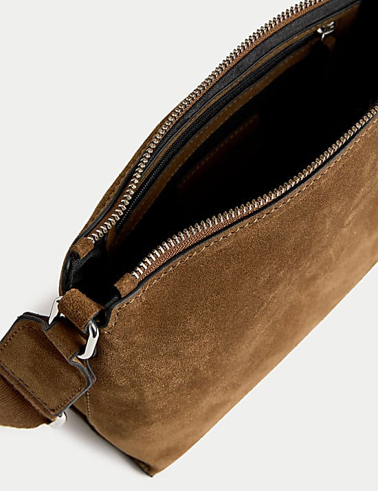 Suede Cross Body Bag