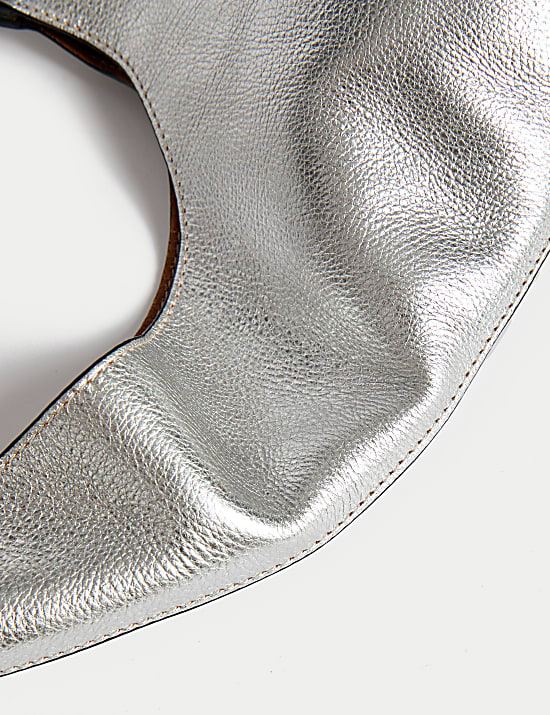 Leather Top Handle Shoulder Tote Bag