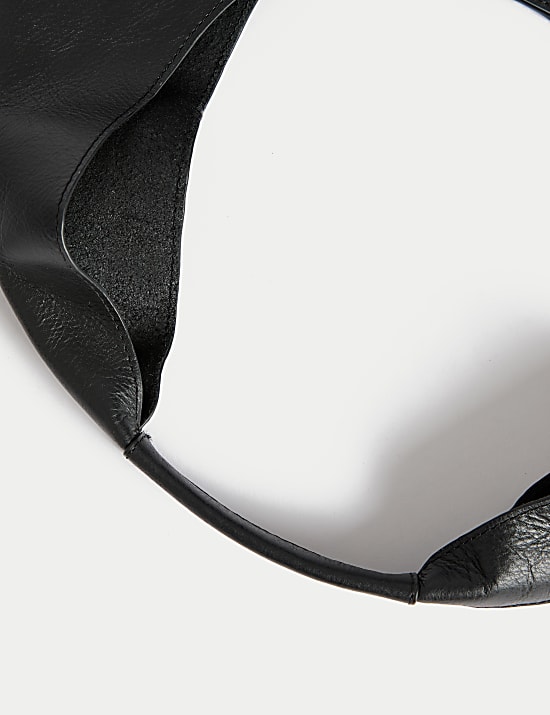 Leather Top Handle Shoulder Tote Bag