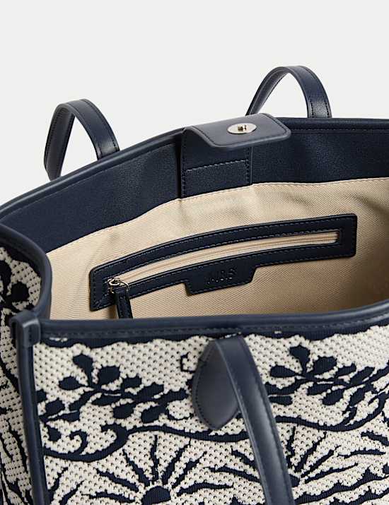 Fly Knit Embroidered Market Tote