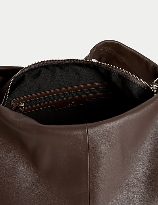 Leder-Schultertasche