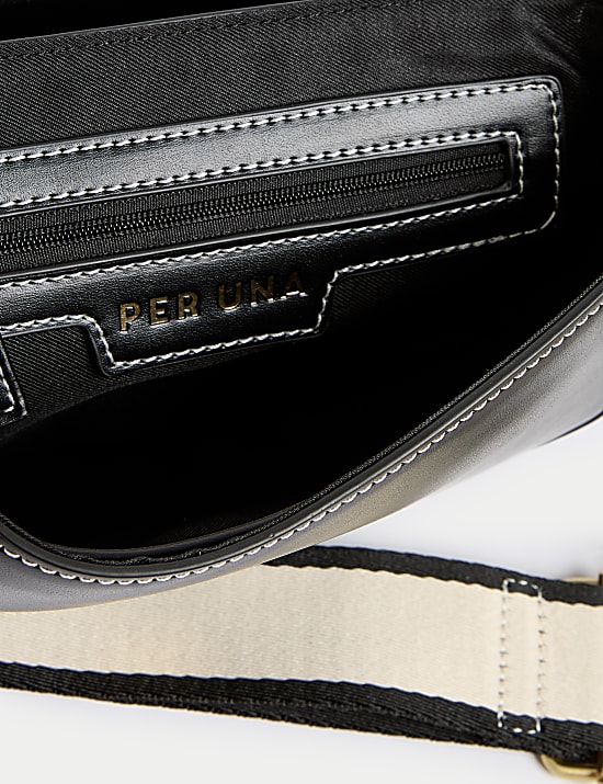 Sac en similicuir à point sellier