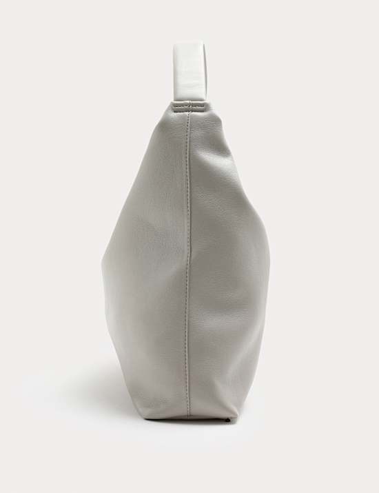 Lässige Schultertasche mit Henkel oben