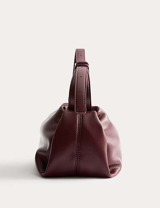 Faux Leather Pencil Crossbody Sling Bag