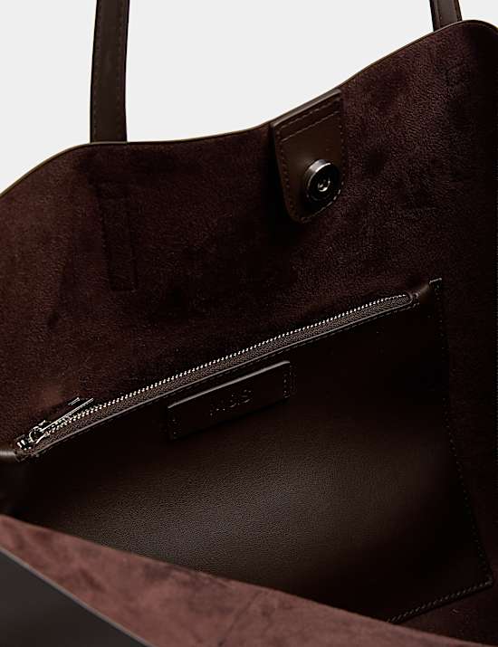 Faux Leather Shopper