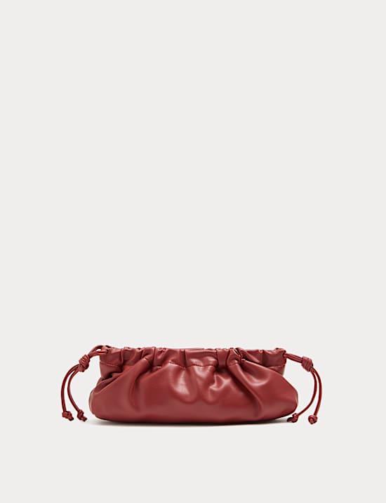 Ruched Chain Shoulder Bag