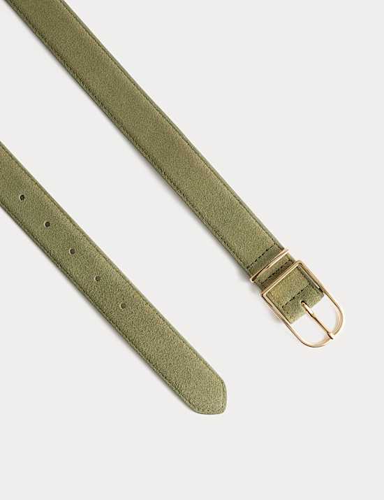 Ceinture raffinée en daim à boucle