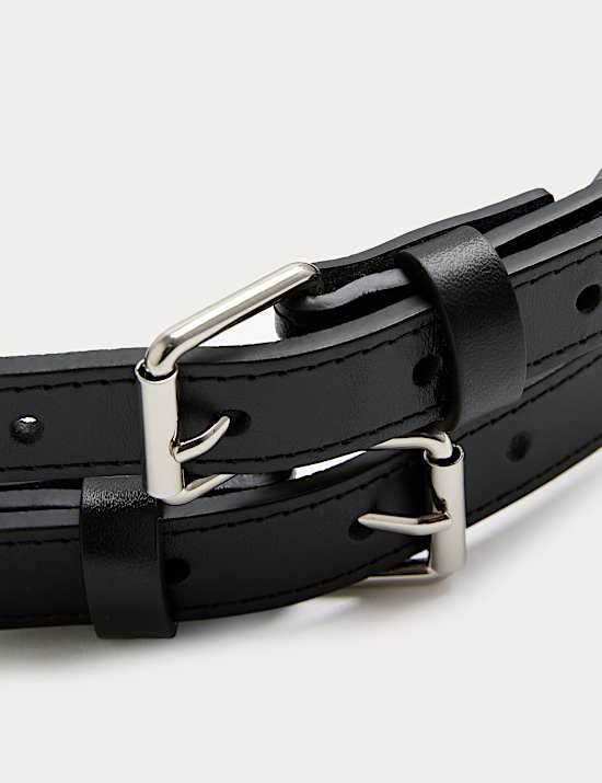 Leather Double Strap Belt