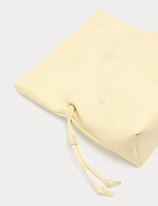 Ruched Fold Over Clutch Bag