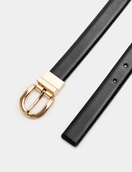 Leather Reversible Jeans Belt