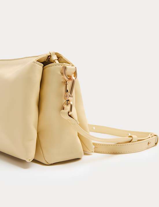 Triple Compartment Crossbody Bag