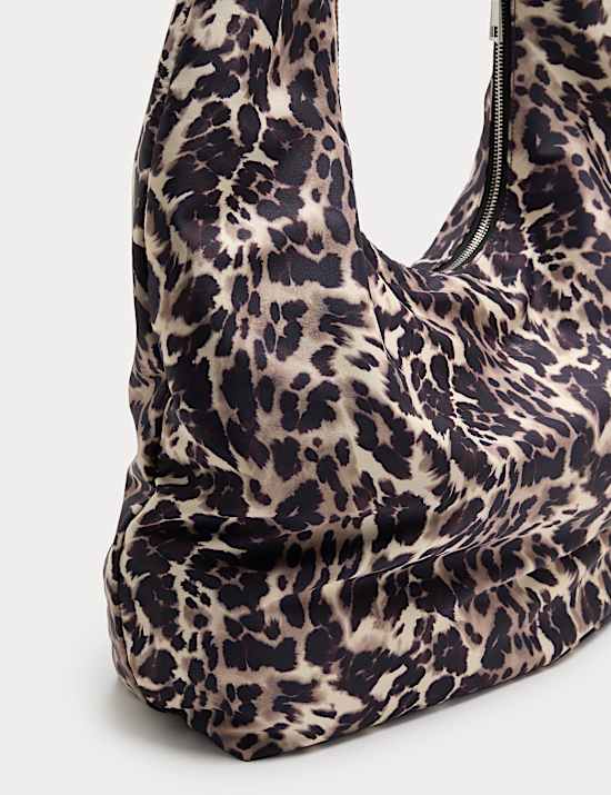 Leopard Print Soft Casual Shoulder Bag