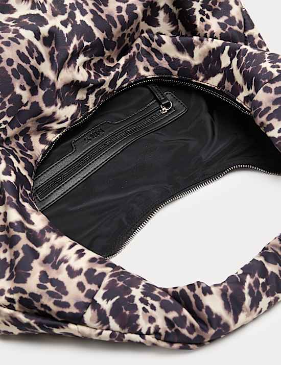 Leopard Print Soft Casual Shoulder Bag