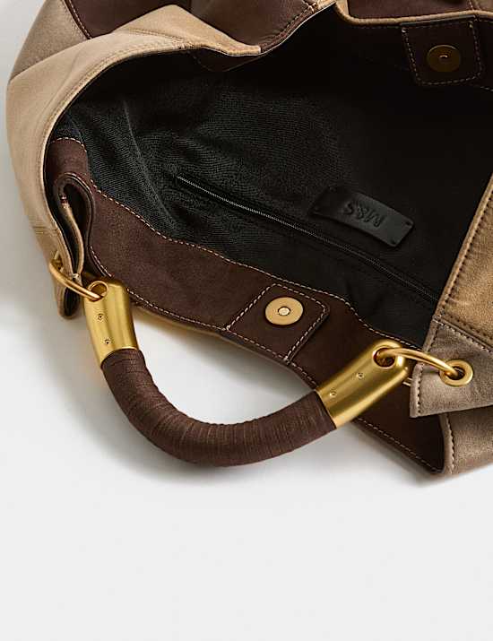Patchwork Slouchy Shoulder Bag