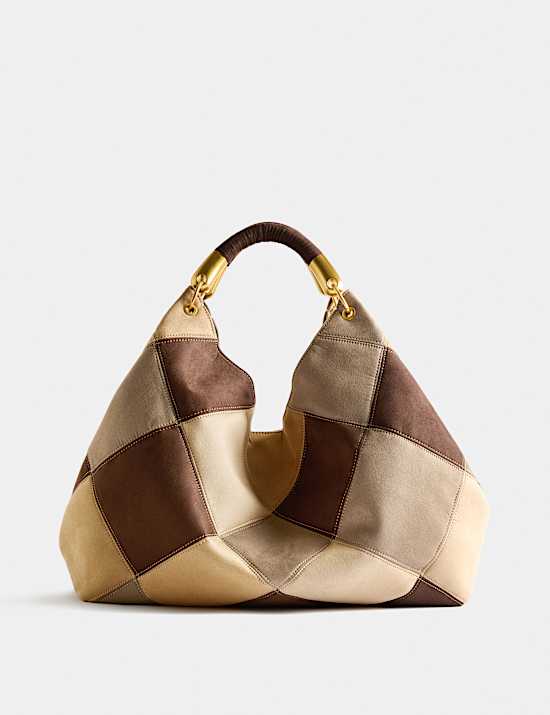 Patchwork Slouchy Shoulder Bag