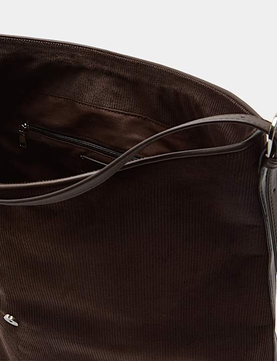 Cord Top Handle Shoulder Bag