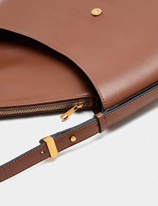 Stitch Detail Top Handle Shoulder Bag