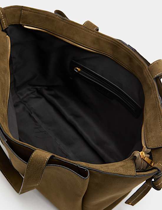 Triple Compartment Tote Bag