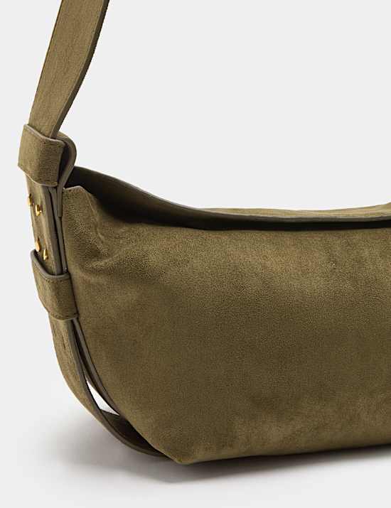Suedette Sling Shoulder Bag