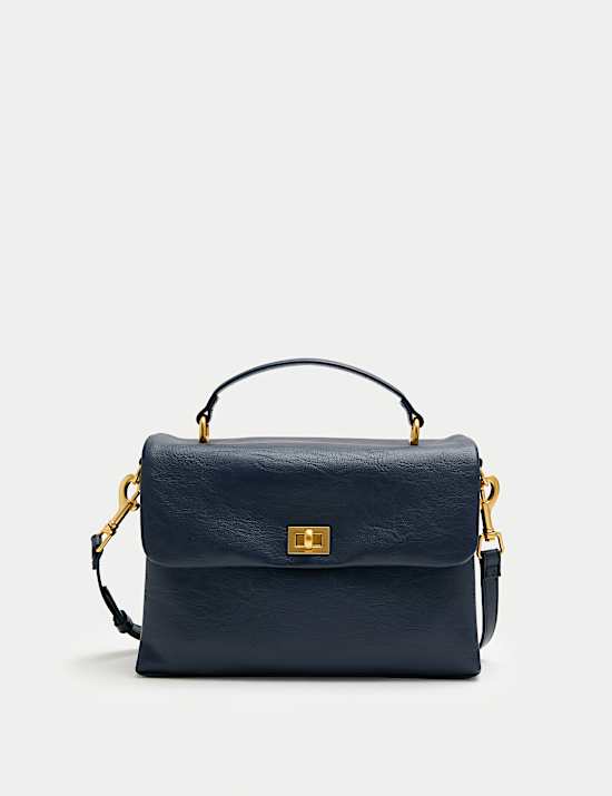 Faux Leather Puffy Cross Body Bag