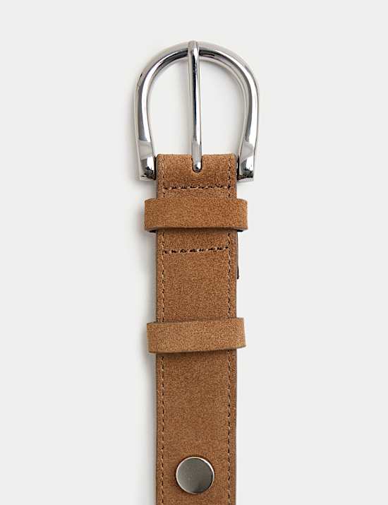 Suede Studded Jeans Belt