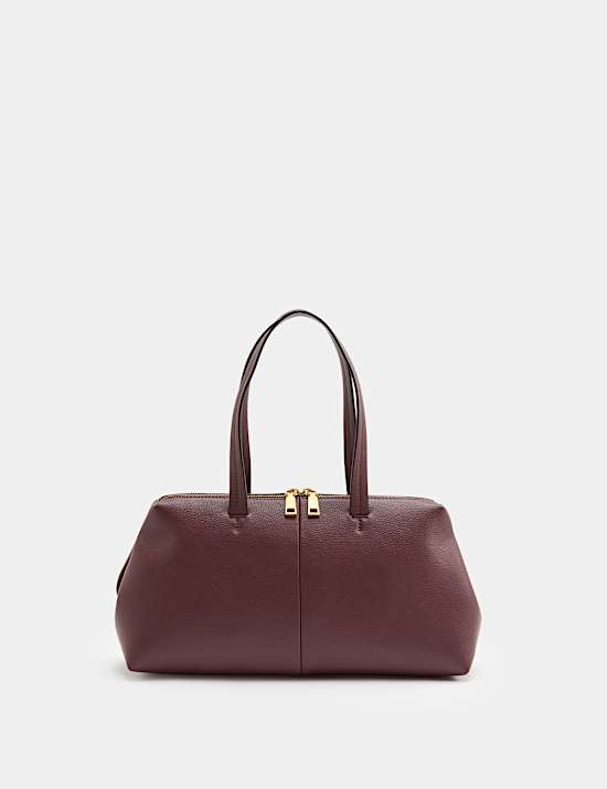 Double Zip Grab Bowler Bag