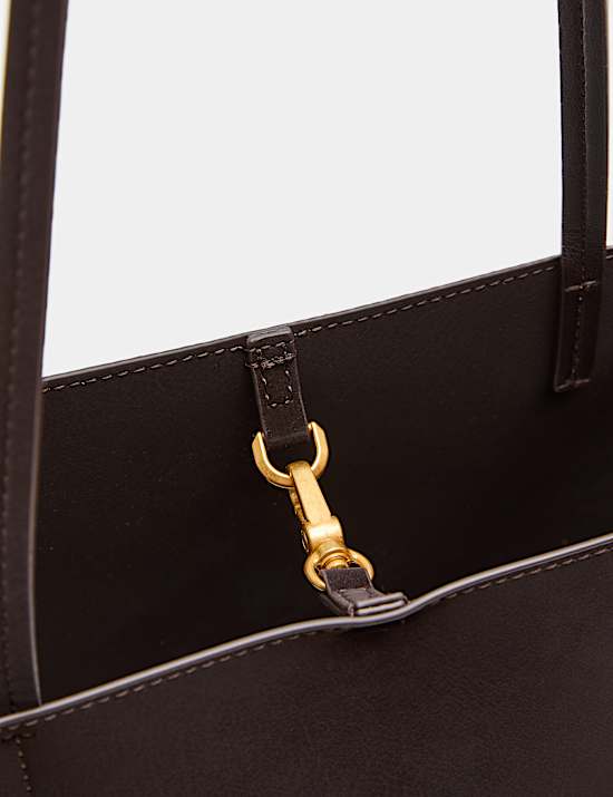 Top Handle Structured Tote Bag