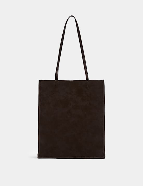 Top Handle Structured Tote Bag