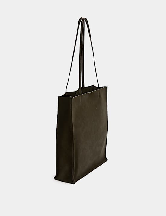 Top Handle Structured Tote Bag