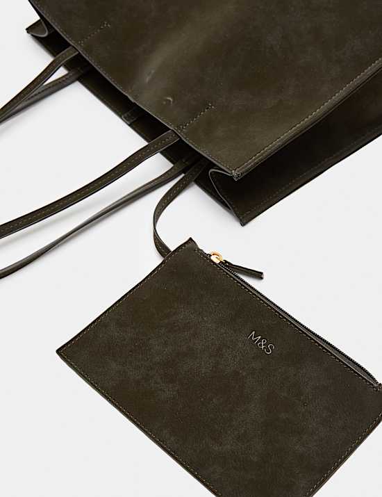 Top Handle Structured Tote Bag