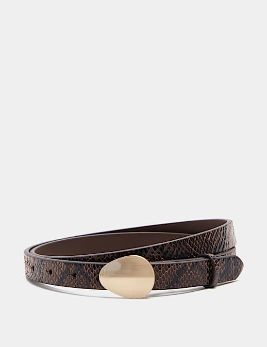 Snake Print Jeans Belt