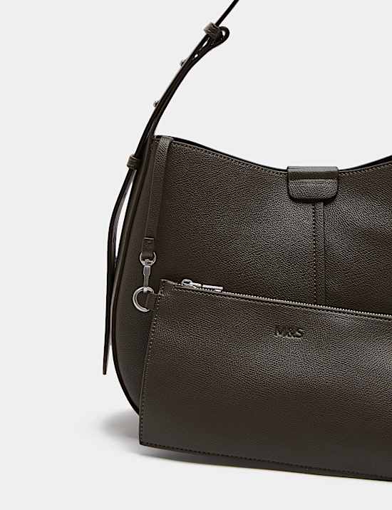 Faux Leather Saddle Bag